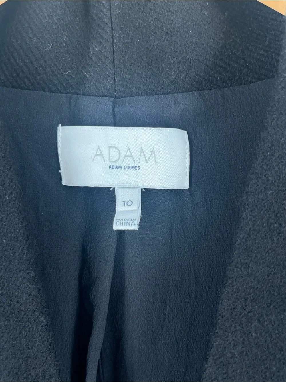 Adam Lippes 100% Wool Sheath Dress 10 Black Silk Lined Pockets Luxury Career - Picture 10 of 14